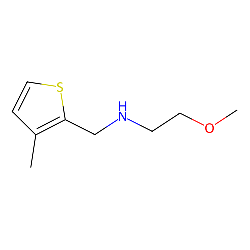 2-methoxy-N-[(3-methylthiophen-2-yl)methyl]ethanamine structure