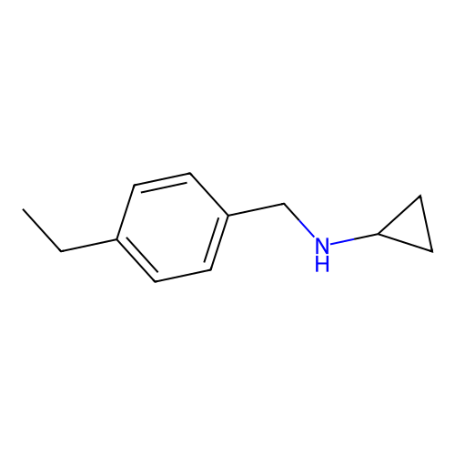 N-(4-ethylbenzyl)cyclopropanamine structure