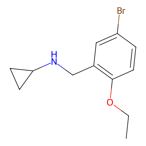 N-[(5-bromo-2-ethoxyphenyl)methyl]cyclopropanamine structure