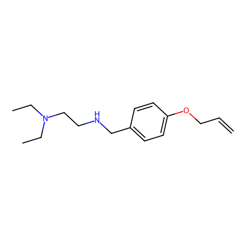 N,N-diethyl-N'-[4-(prop-2-en-1-yloxy)benzyl]ethane-1,2-diamine structure