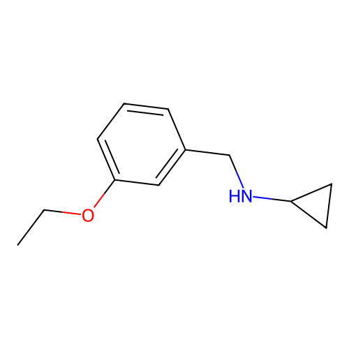 N-(3-ethoxybenzyl)cyclopropanamine structure