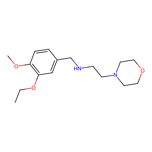 N-(3-ethoxy-4-methoxybenzyl)-2-(morpholin-4-yl)ethanamine structure