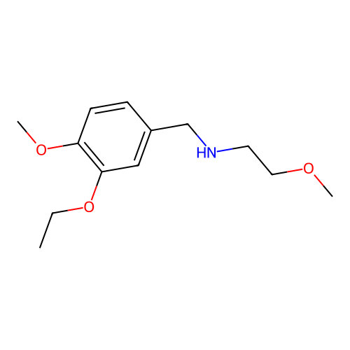 N-(3-ethoxy-4-methoxybenzyl)-2-methoxyethanamine structure