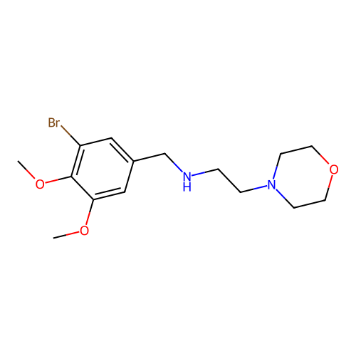 N-(3-bromo-4,5-dimethoxybenzyl)-2-(morpholin-4-yl)ethanamine structure