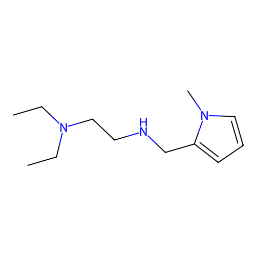 [2-(Diethylamino)ethyl][(1-methyl-1H-pyrrol-2-yl)methyl]amine structure