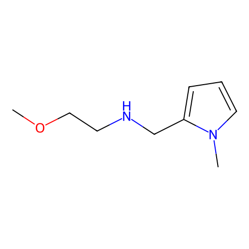 (2-methoxyethyl)[(1-methyl-1H-pyrrol-2-yl)methyl]amine structure