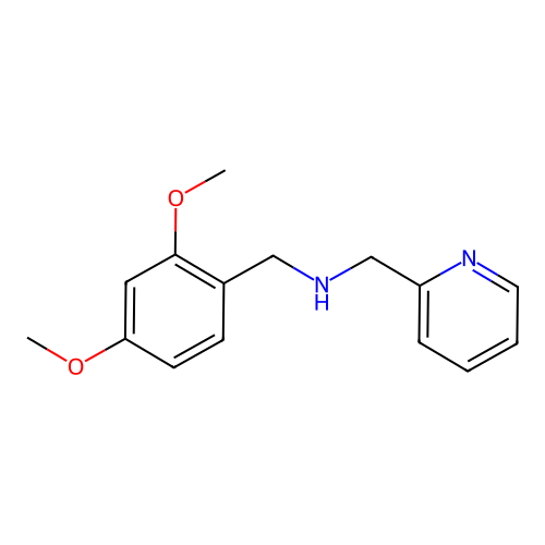 1-(2,4-dimethoxyphenyl)-N-(pyridin-2-ylmethyl)methanamine structure