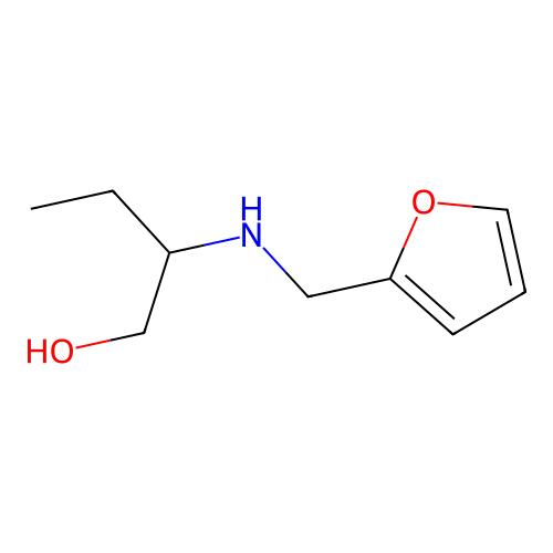 2-[(2-Furylmethyl)amino]-1-butanol structure