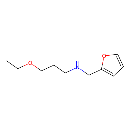 N-(3-ethoxypropyl)-N-(2-furylmethyl)amine structure