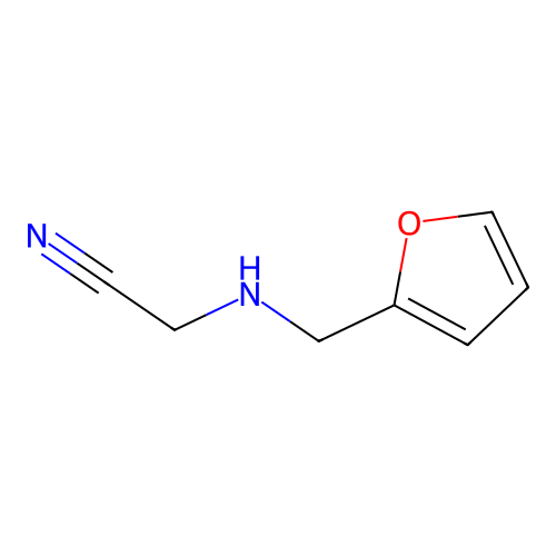 2-((Furan-2-ylmethyl)amino)acetonitrile structure