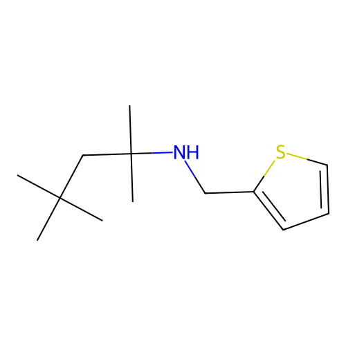 2,4,4-trimethyl-N-(thiophen-2-ylmethyl)pentan-2-amine structure