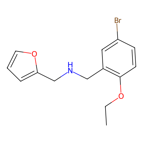 1-(5-bromo-2-ethoxyphenyl)-N-(furan-2-ylmethyl)methanamine structure