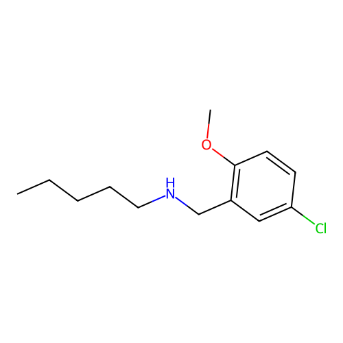 [(5-Chloro-2-methoxyphenyl)methyl](pentyl)amine structure
