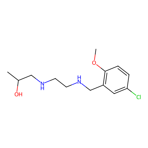 1-({2-[(5-Chloro-2-methoxybenzyl)amino]ethyl}amino)propan-2-ol structure