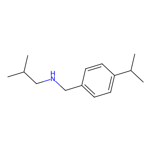 (2-Methylpropyl)({[4-(propan-2-yl)phenyl]methyl})amine structure