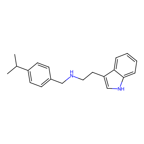 2-(1H-indol-3-yl)-N-(4-isopropylbenzyl)ethanamine structure