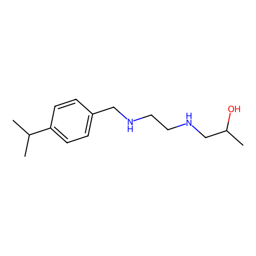 1-({2-[(4-Isopropylbenzyl)amino]ethyl}amino)-2-propanol structure