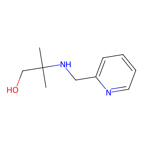 2-Methyl-2-(pyridin-2-ylmethylamino)propan-1-ol structure