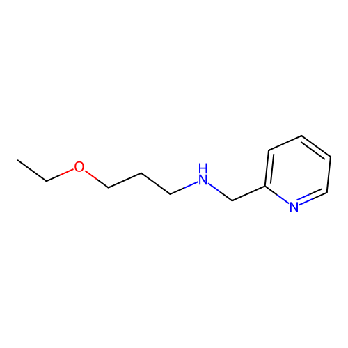 3-ethoxy-N-(pyridin-2-ylmethyl)propan-1-amine structure