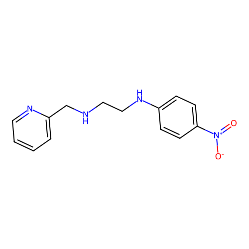 N-(4-nitrophenyl)-N'-(pyridin-2-ylmethyl)ethane-1,2-diamine structure