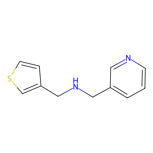 1-(pyridin-3-yl)-N-(thiophen-3-ylmethyl)methanamine structure