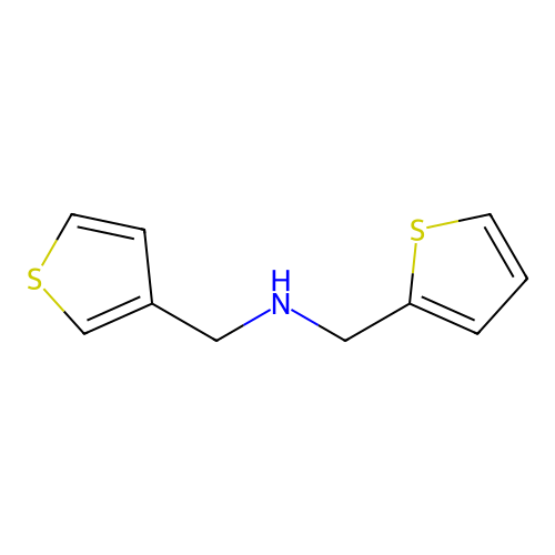 [(Thiophen-2-yl)methyl][(thiophen-3-yl)methyl]amine structure
