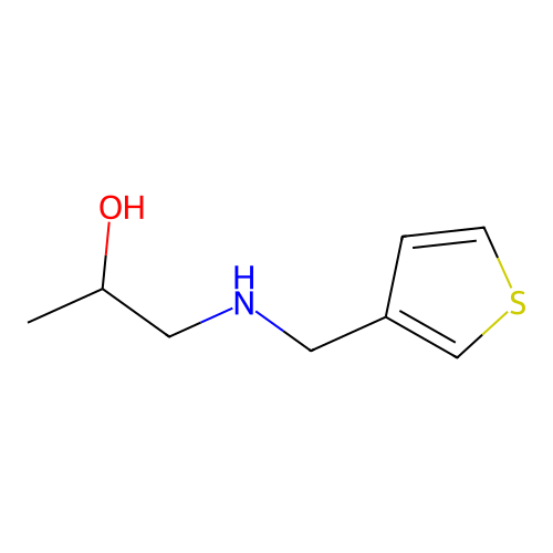 1-{[(Thiophen-3-yl)methyl]amino}propan-2-ol structure