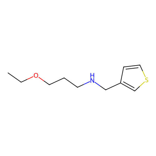 (3-Ethoxypropyl)[(thiophen-3-yl)methyl]amine structure