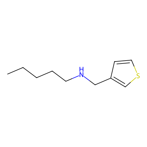 Pentyl[(thiophen-3-yl)methyl]amine structure