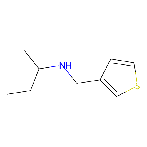 N-(thiophen-3-ylmethyl)butan-2-amine structure