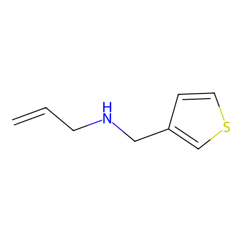 N-(thiophen-3-ylmethyl)prop-2-en-1-amine structure