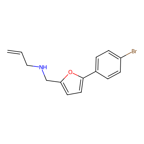 5-(4-Bromophenyl)-N-2-propen-1-yl-2-furanmethanamine structure