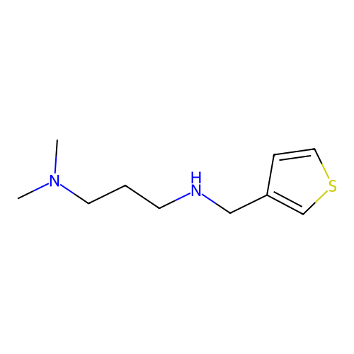 [3-(Dimethylamino)propyl][(thiophen-3-yl)methyl]amine structure
