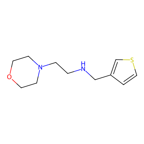 2-morpholin-4-yl-N-(thiophen-3-ylmethyl)ethanamine structure