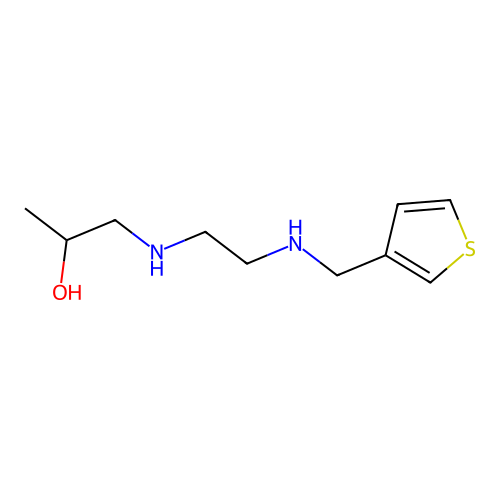 1-({2-[(Thiophen-3-ylmethyl)amino]ethyl}amino)propan-2-ol structure