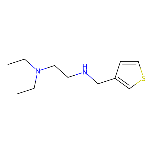 [2-(Diethylamino)ethyl][(thiophen-3-yl)methyl]amine structure