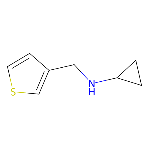 N-(thiophen-3-ylmethyl)cyclopropanamine structure