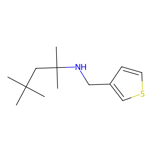 [(Thiophen-3-yl)methyl](2,4,4-trimethylpentan-2-yl)amine structure