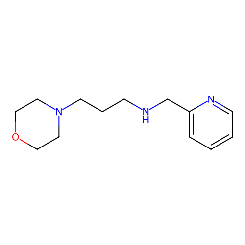 3-morpholin-4-yl-N-(pyridin-2-ylmethyl)propan-1-amine structure