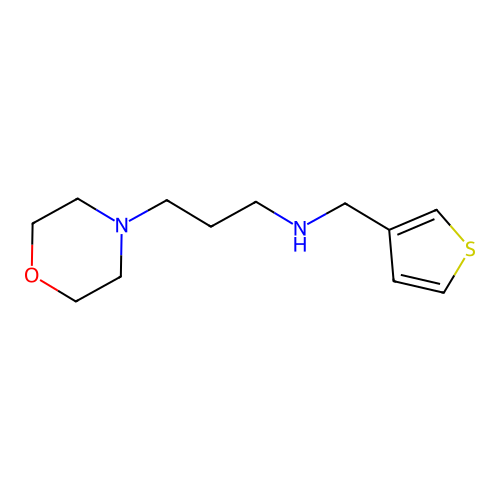 3-Morpholino-N-(thiophen-3-ylmethyl)propan-1-amine structure