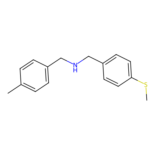N-(4-Methylbenzyl)-1-(4-(methylthio)phenyl)methanamine structure