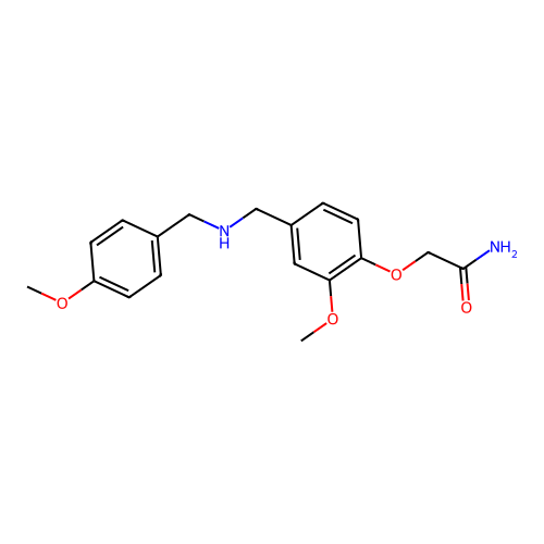 2-(2-Methoxy-4-{[(4-methoxybenzyl)amino]methyl}phenoxy)acetamide structure