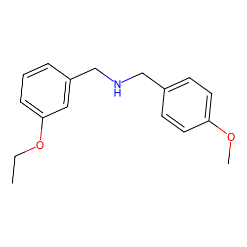 N-(3-Ethoxybenzyl)(4-methoxyphenyl)methanamine structure