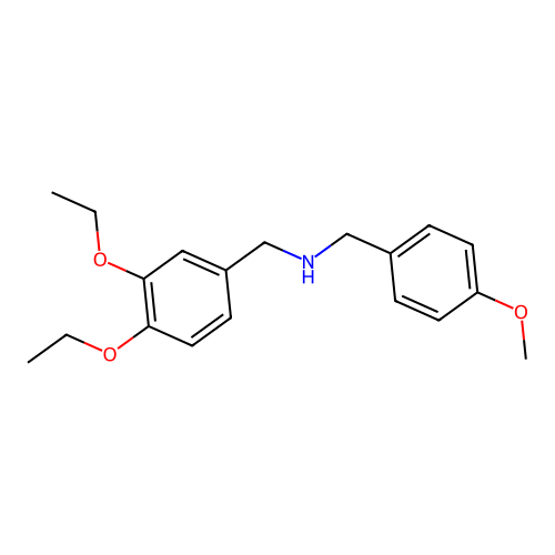 N-(3,4-diethoxybenzyl)-N-(4-methoxybenzyl)amine structure