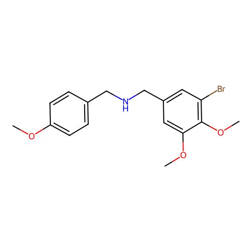1-(3-bromo-4,5-dimethoxyphenyl)-N-(4-methoxybenzyl)methanamine structure