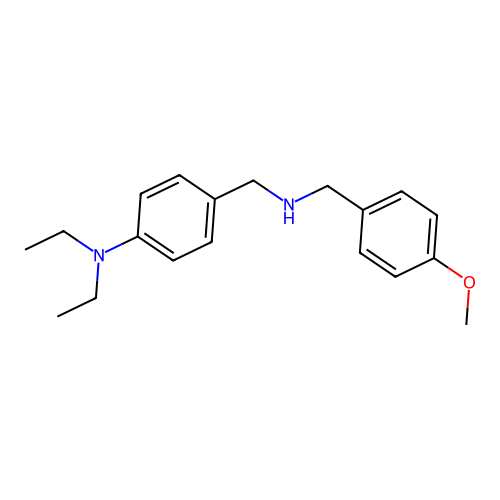 N-[4-(diethylamino)benzyl]-N-(4-methoxybenzyl)amine structure