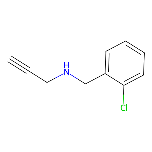N-[(2-chlorophenyl)methyl]prop-2-yn-1-amine structure