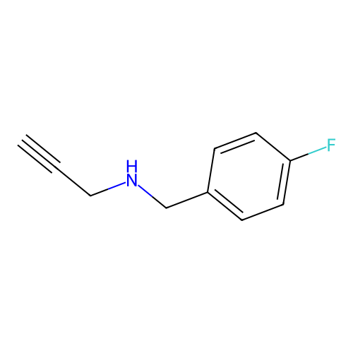 N-[(4-fluorophenyl)methyl]prop-2-yn-1-amine structure