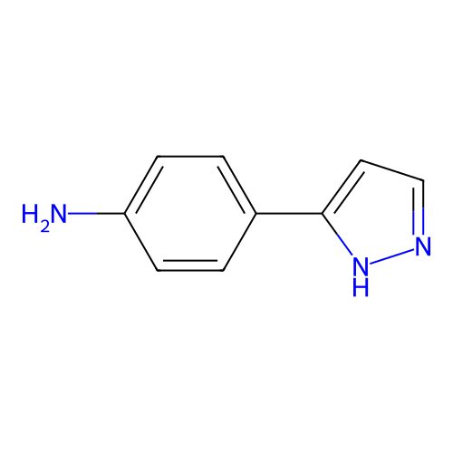 4-(1H-pyrazol-3-yl)aniline structure