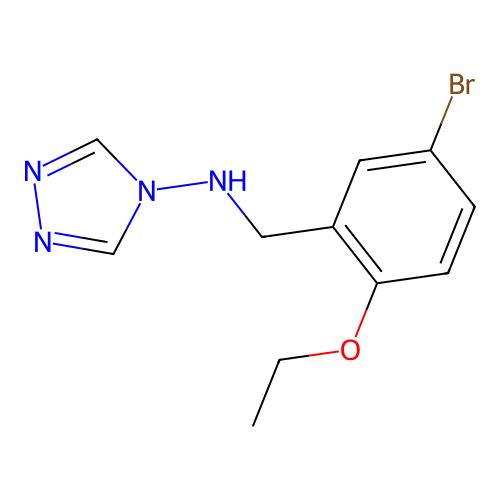 N-(5-bromo-2-ethoxybenzyl)-4H-1,2,4-triazol-4-amine structure